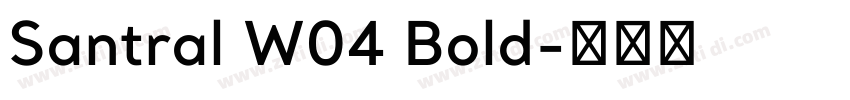 Santral W04 Bold字体转换